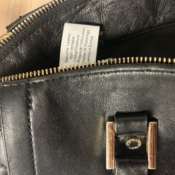 Danier vintage Y2K quilted side leather larger bag with multiple handles EVC - Picture 8 of 16